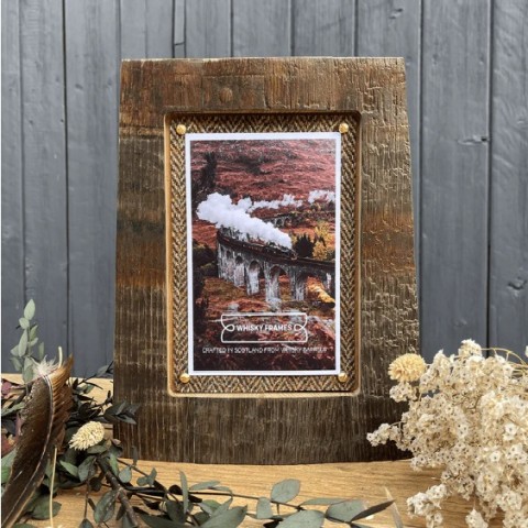 Whisky Barrel photo frame - Made in Scotland